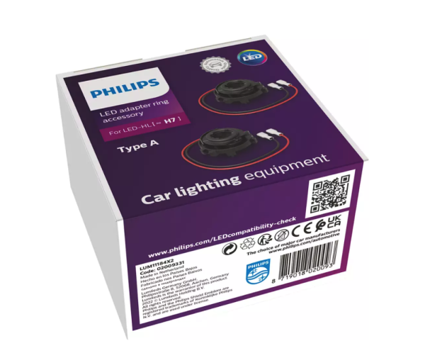 H7-LED Adapter-Ring A für Philips Ultinon Pro6000, H7 mit  Straßenzulassung*, LED mit Straßenzulassung, Pkw 12V, AUTOLAMPEN